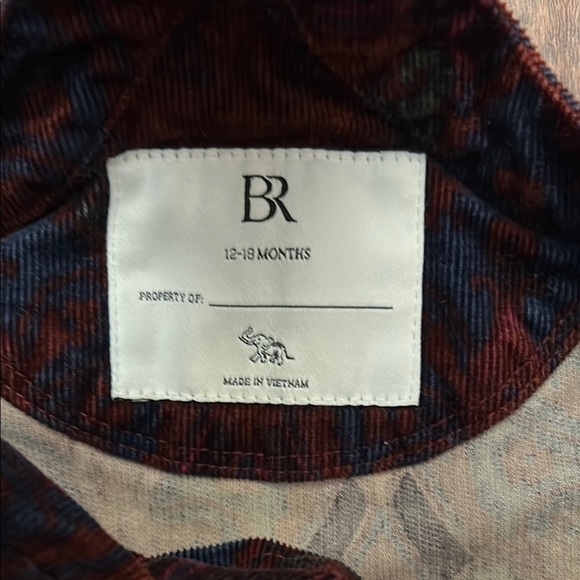 Vintage Banana Republic Kid’s Dark Colored Corduroy Overalls, Size 12-18 Months - Picture 10 of 11